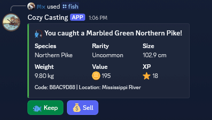 Catching a fish